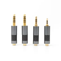 kbear audio hifi headphone adapter with gold plated stereo and balanced silver crystal copper internal earphone earbuds plug iem