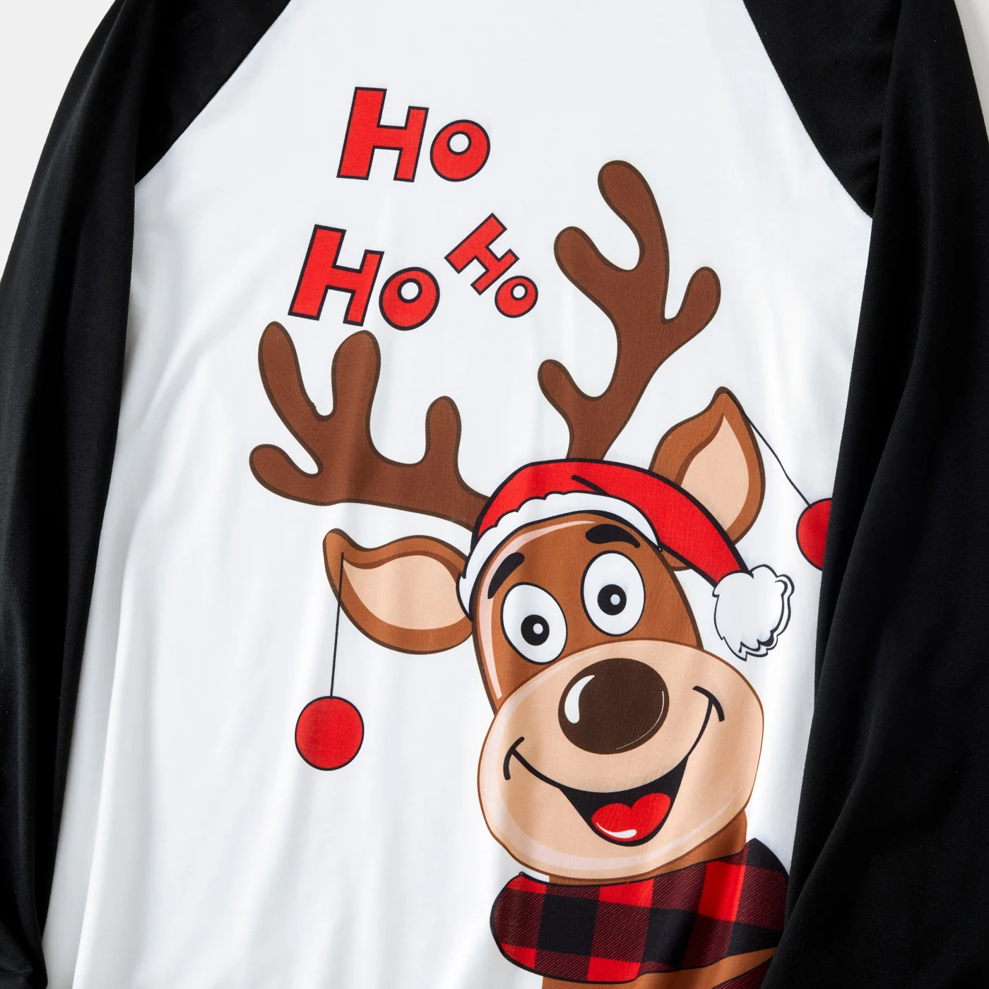 Пижамный комплект для всей семьи PatPat с длинным рукавом рождественским принтом в