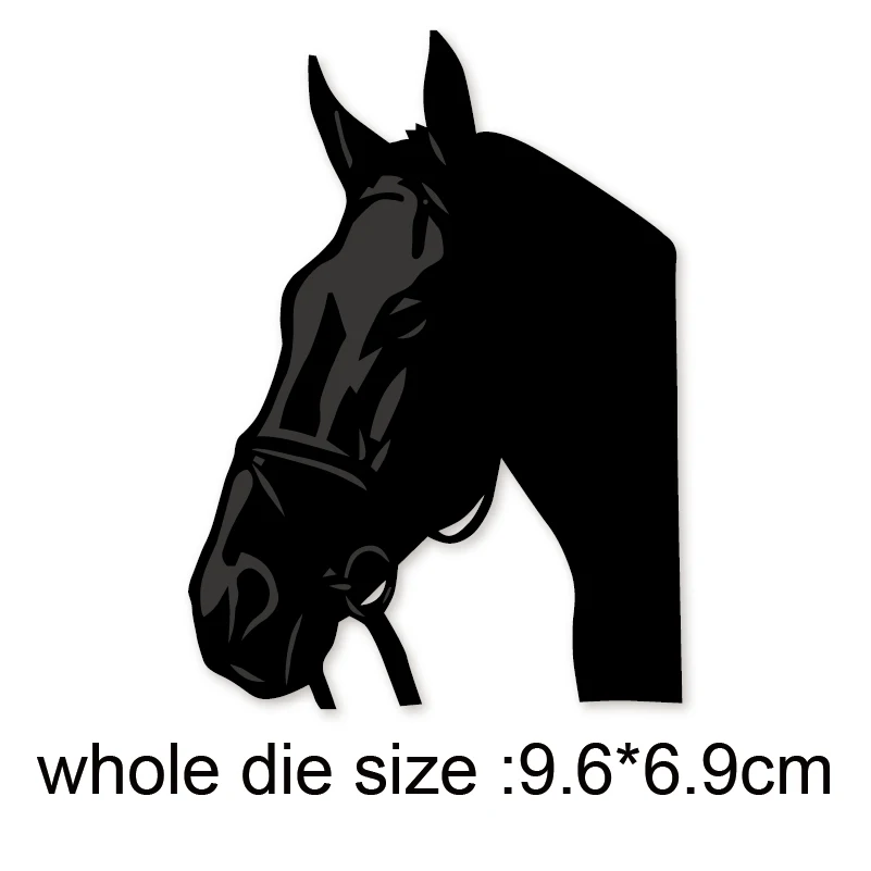 2020 металлический Трафаретный вырубной штамп Дачная жизнь две лошади сшитые DIY