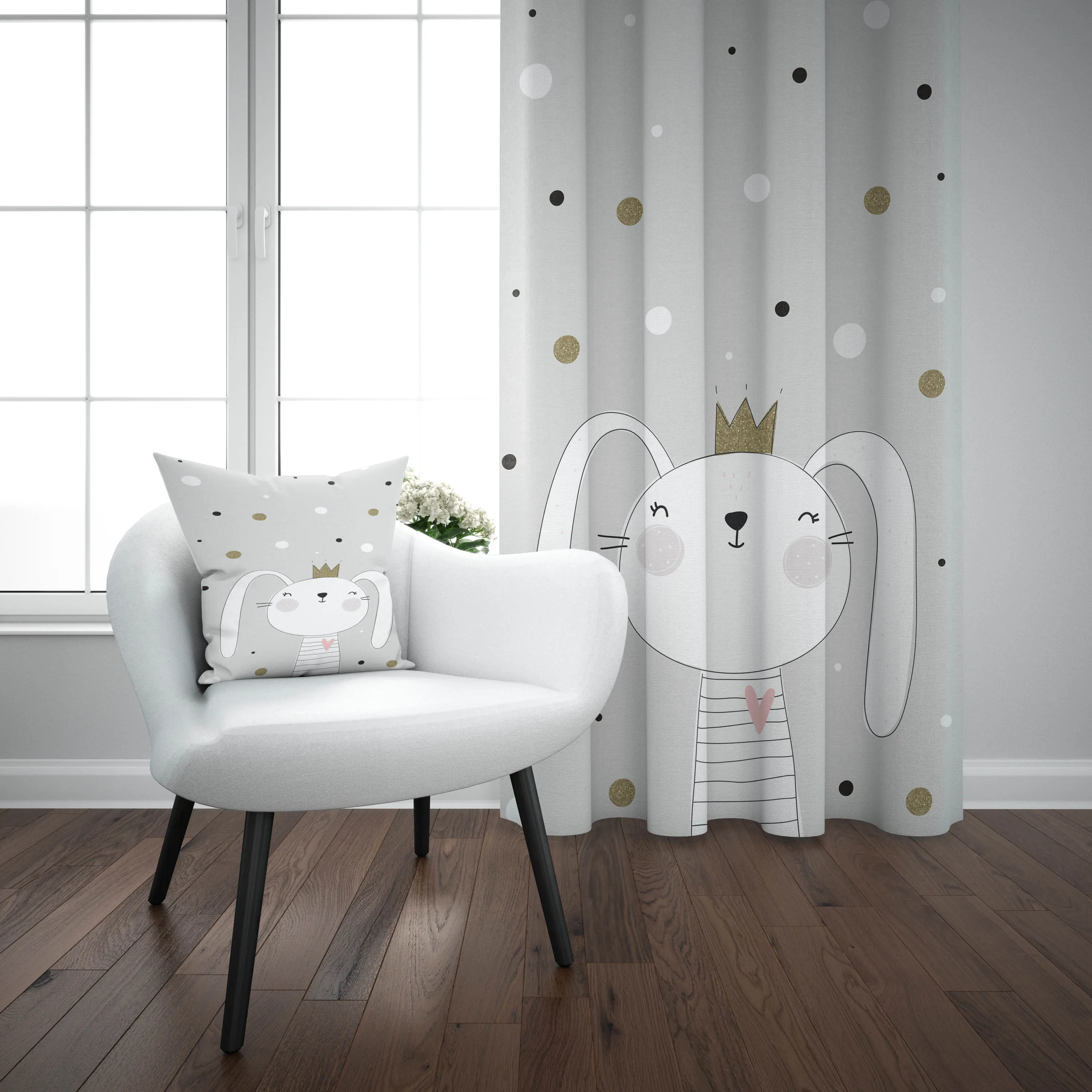 Еще Черный серый цвет белый королевский кролик звезды 3d печать дети детские для