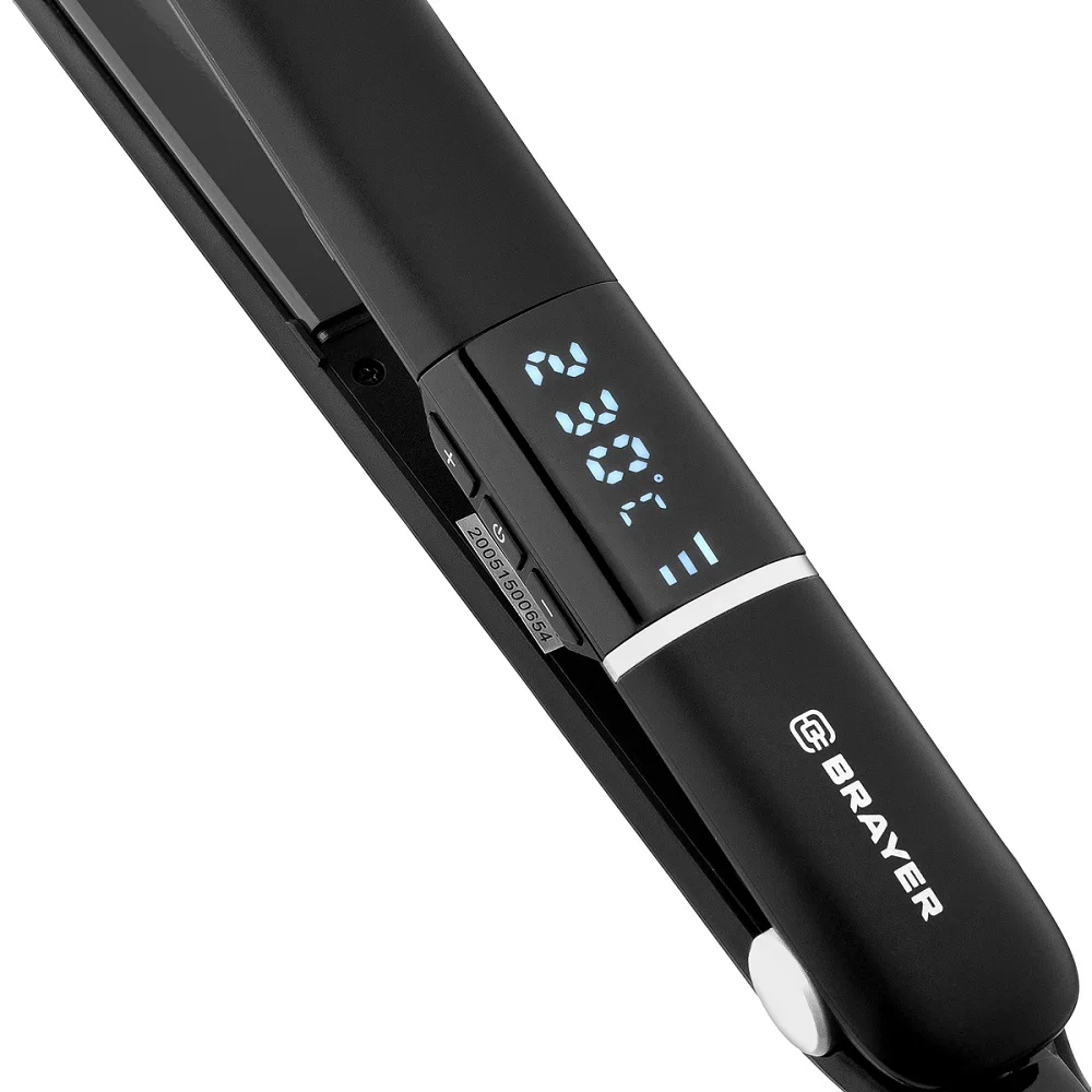 Выпрямитель BRAYER BR3331BK (регулировка температуры 150-230°C PTC Heating LED дисплей