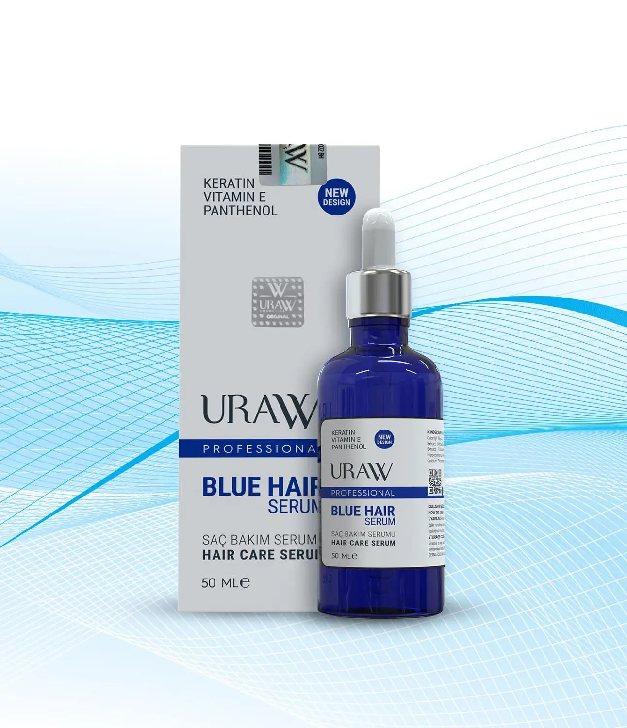 Сыворотка для волос URAW BLUE (синяя сыворотка) 100 голограмма оригинал укрепляет