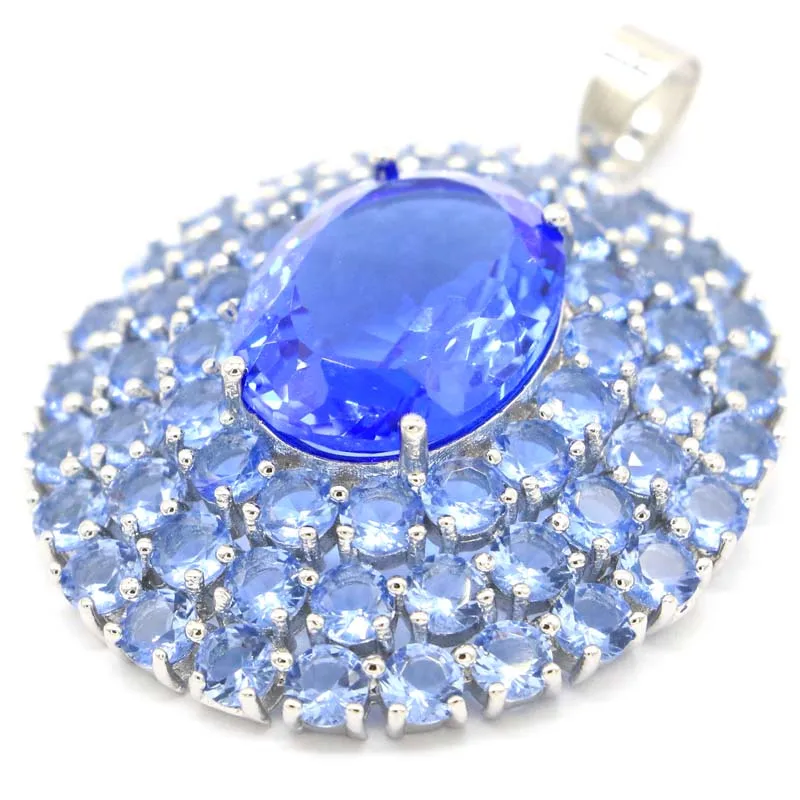 49x37 мм большой европейский дизайн создан фиолетовый танзанит для женщин свидание