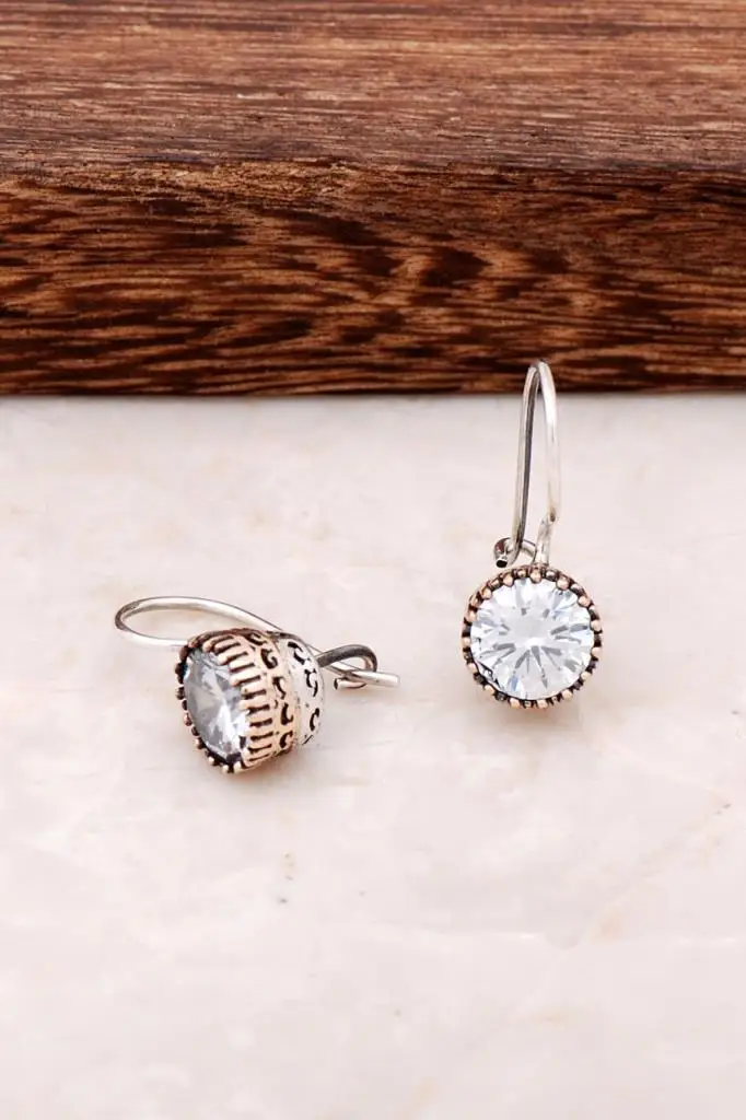 

Quartz Stone Handmade Silver Design Earring 4238 High Quality Hand Made Original Filigree Silver Jewellery Gift for Women