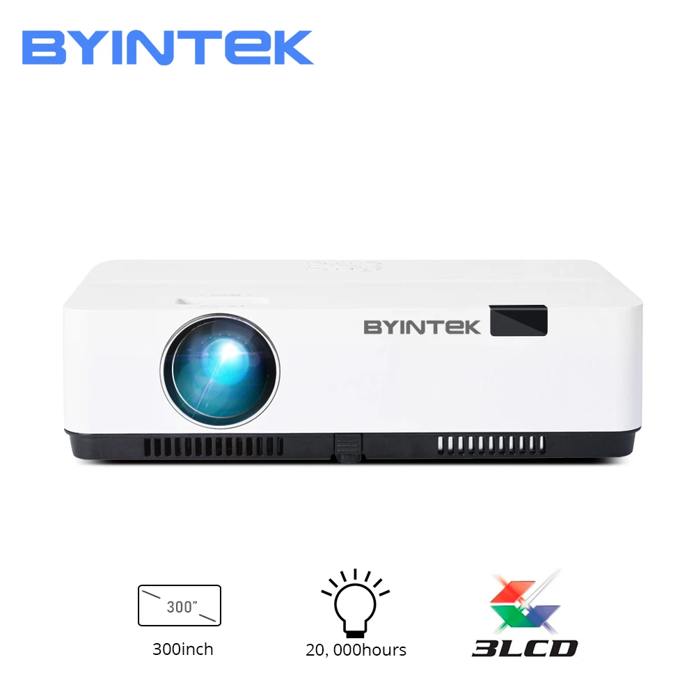 Проектор дневного света BYINTEK K400 300 дюйма 3LCD 3300ANSI 1080P FUll HD|Проекторы для домашнего