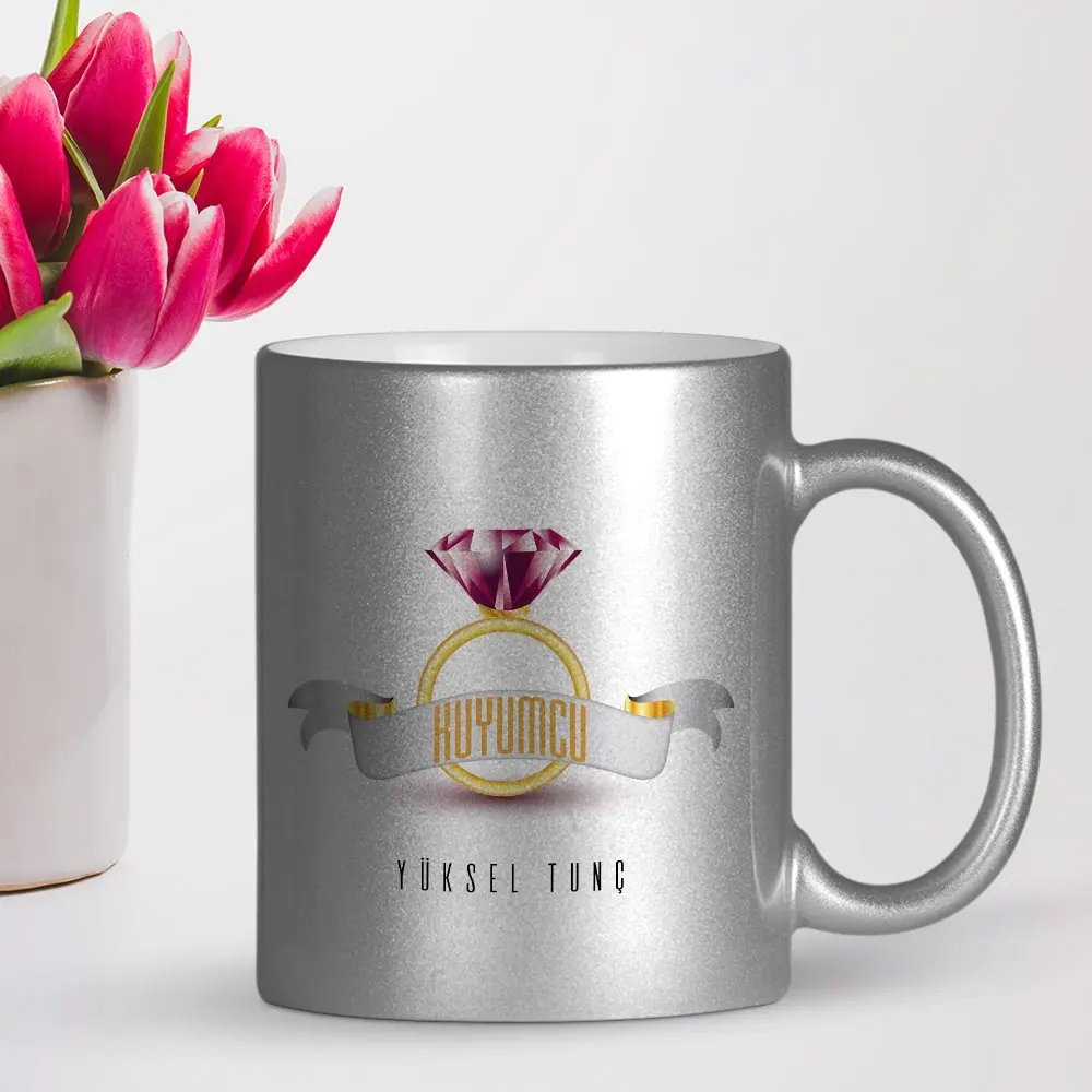 

Personalized Professional Jewellry Silver Gilt Mug Cup