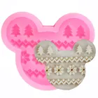 Силиконовый брелок для телефона в виде снежинки, с эпоксидной смолой