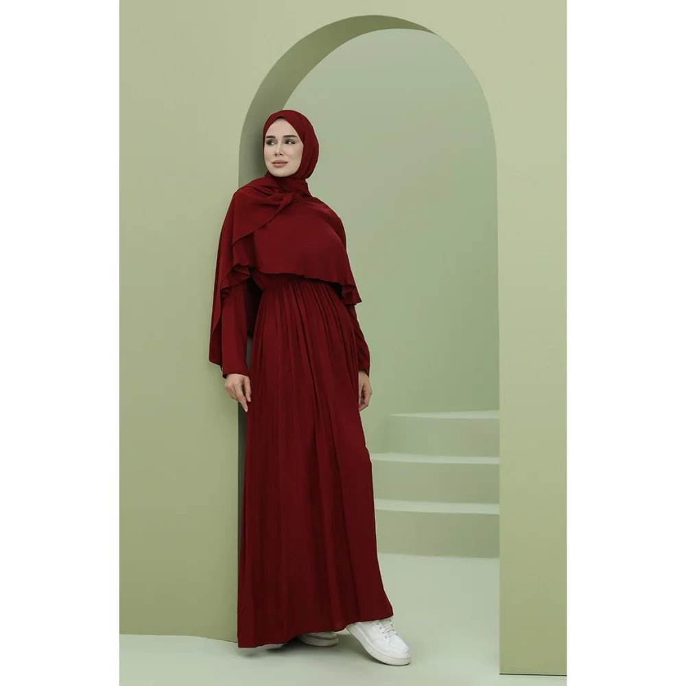 Allerli Pleated Dress Trend Fashion Fast Delivery Turkish Product muslim dress women african dresses for women abaya kaftan long