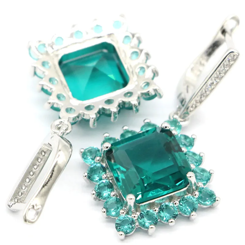 Большие серебряные серьги 41x23 мм в европейском стиле для женщин Изящные