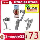 ZHIYUN официальный Гладкий Q3 телефон Gimbal 3-осевой Ручной Стабилизатор для iPhone 13