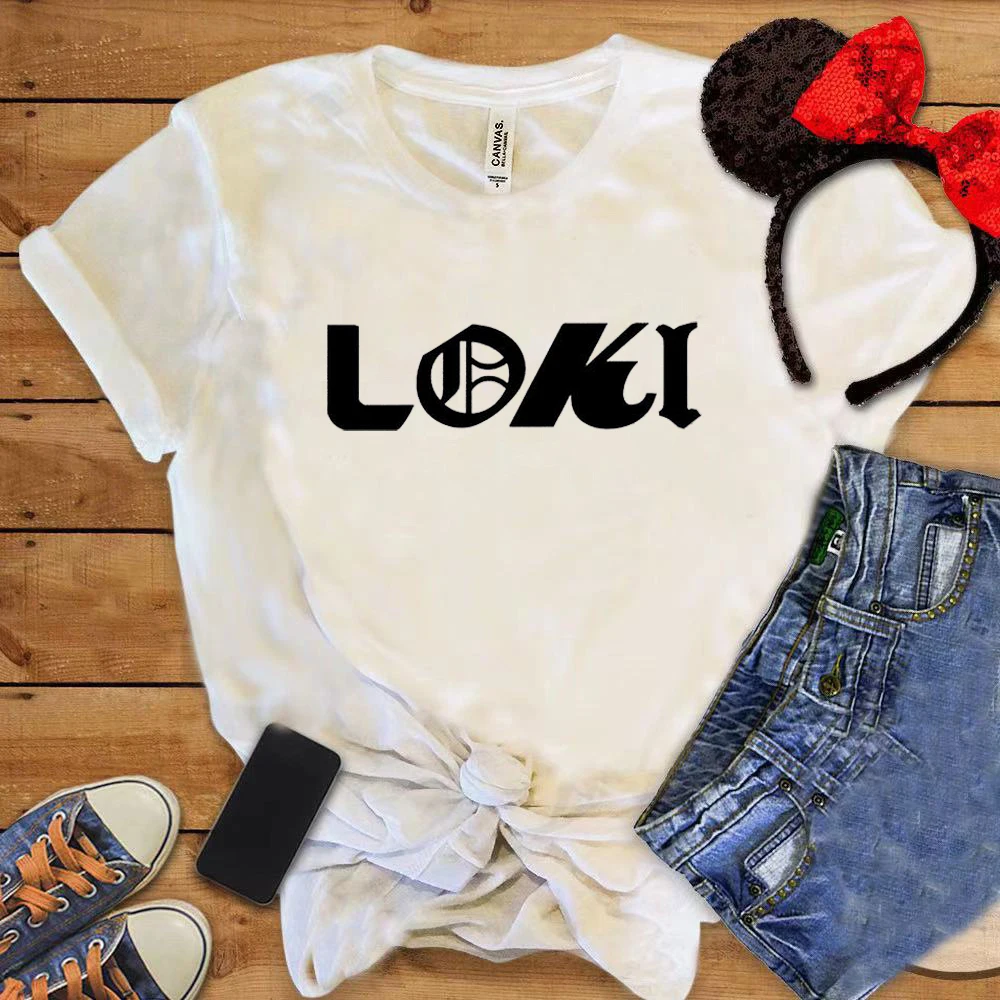 New Hot Loki Women Classical T-shirt Tv Play Unisex Letter Tee Wand Trenging Silm Fit Tops Holiday S-3xl Cool Female Shirt