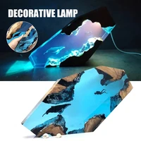 2021 large epoxy resin light lamp diver and humpback whale usb desktop lamp decorative ornament for home office new dropshipping