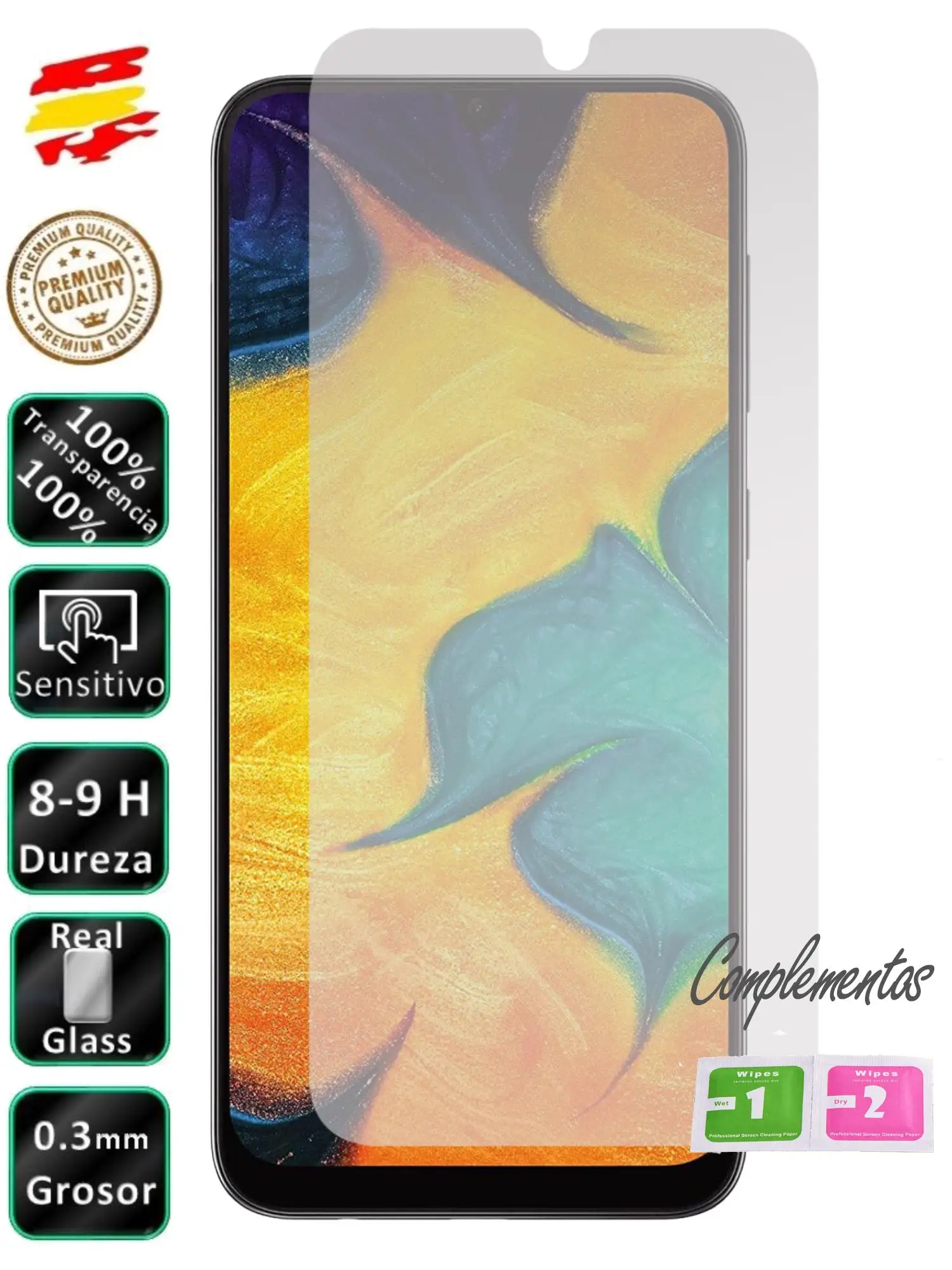 Samsung Galaxy A10 A20e A30s A40 A50 A70 A80 2019 Защитная пленка для экрана из закаленного стекла