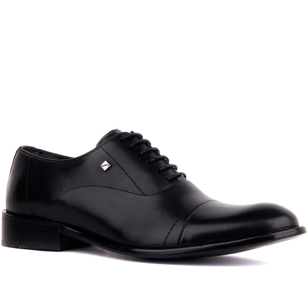 Fosco-черная кожаная неолитная Мужская Классическая обувь | Обувь