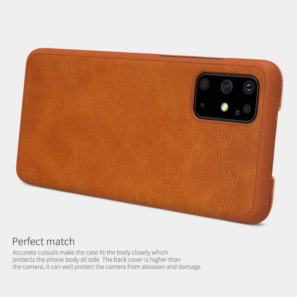 Nillkin для samsung Galaxy S20 Plus чехол Qin Флип кожаный кошелек слот карт тонкий защитный