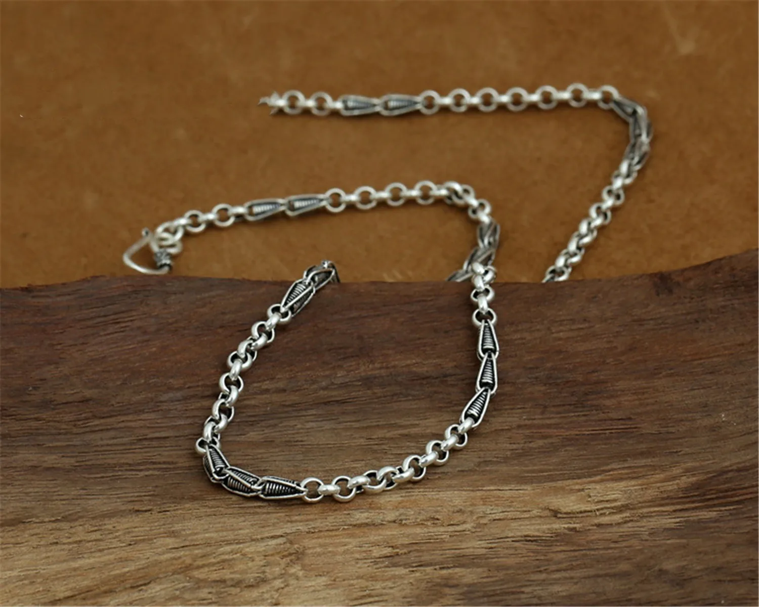 Ожерелье-цепочка Rolo Bail из стерлингового серебра 925 пробы цепочка Belcher 4 мм 18-32