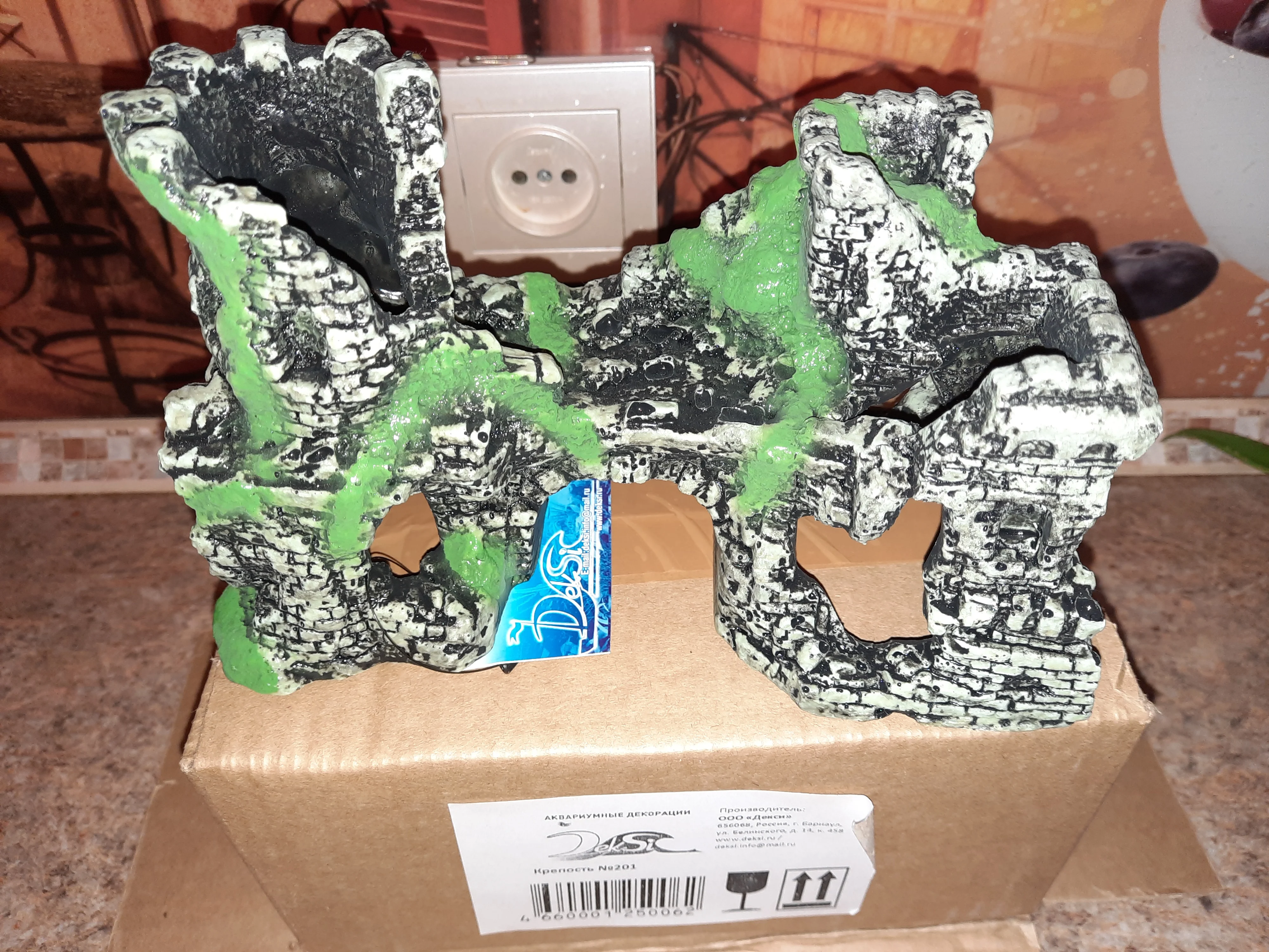 Грот из пенопласта для аквариума своими руками