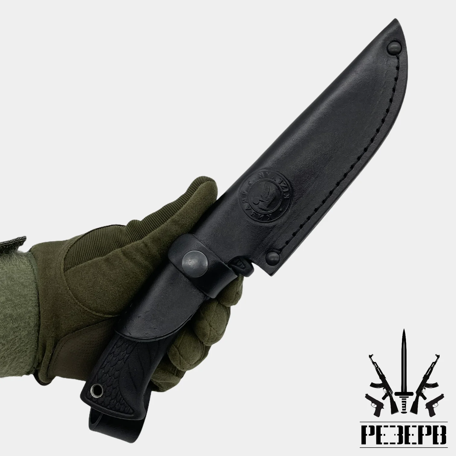 Нож &quotШ-4&quot туристический охотничий сталь AUS-8 клинок черный рукоять эластрон (г.