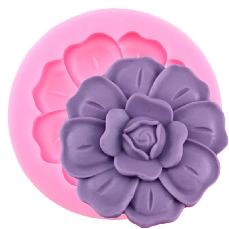 

3D Orchid Flower Craft Soap Silicone Mold DIY Fondant Molds Cake Decorating Tools Candy Chocolate Gumpaste Polymer Clay Moulds