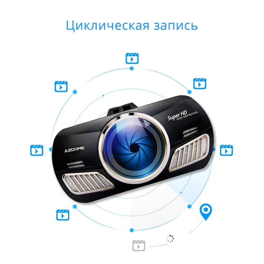 AZDOME M11 Dash Cam 3 дюймов 2.5D ips экран Автомобильный видеорегистратор HD 1080P Автомобильный видеорегистратор ночного видения Dash камера gps