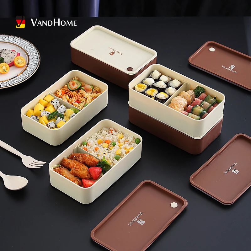 Портативный детский Ланч-бокс VandHome с подвижными отсеками для микроволновой печи