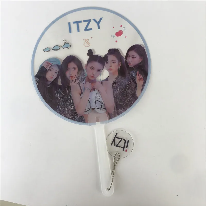 K поп ITZY веера YEJI RYUJIN YUNA прозрачный ПВХ альбом концерт вентиляторы подарки CHAERYEONG YGG347
