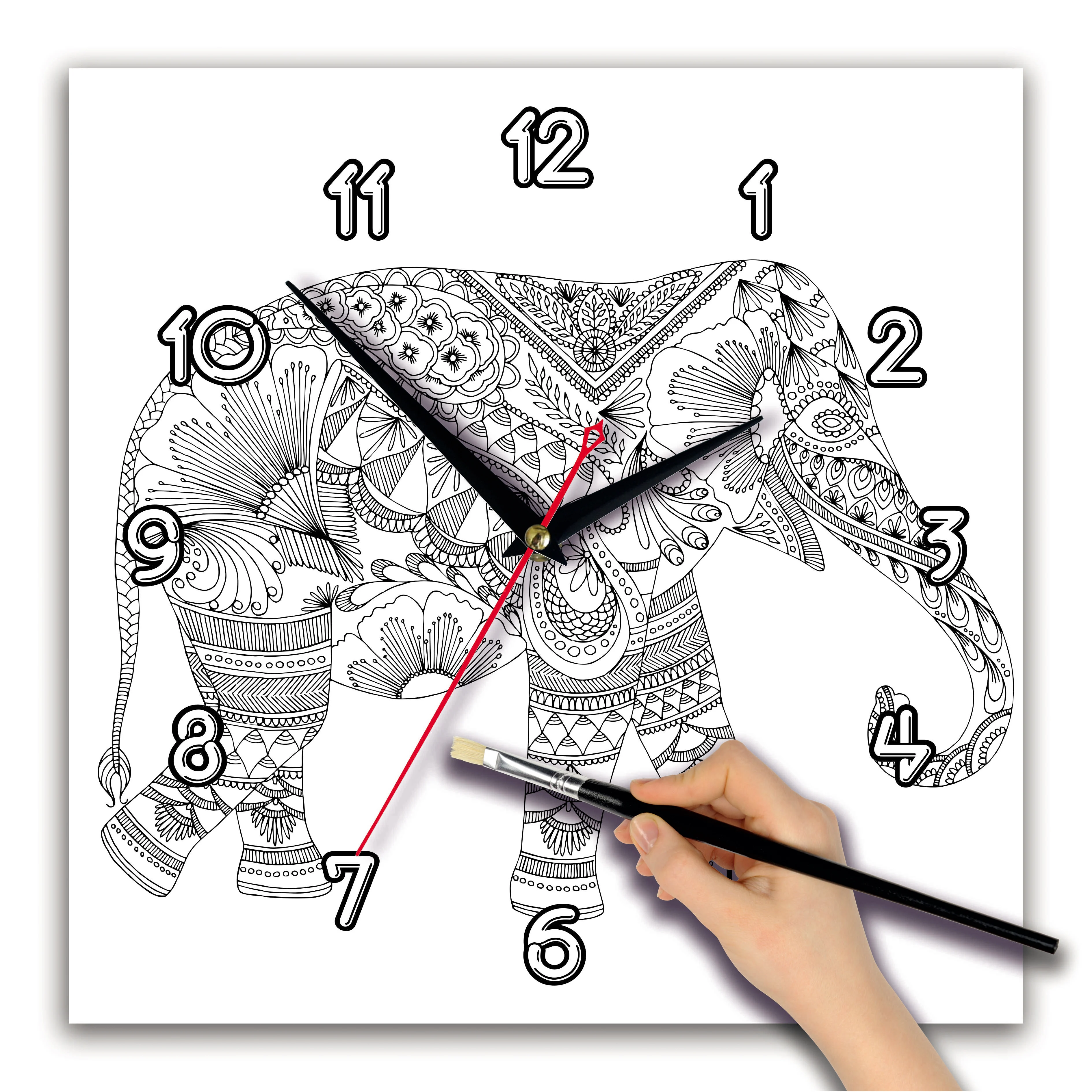 Часы-раскраска на картоне Набор &quotсделай сам&quot детские часы художественный