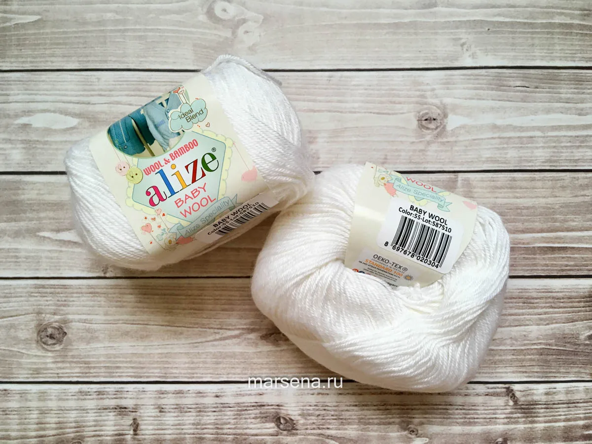 Yarn Alize baby wool children's yarn weight 50 GR length 175 m 1 roll | Дом и сад