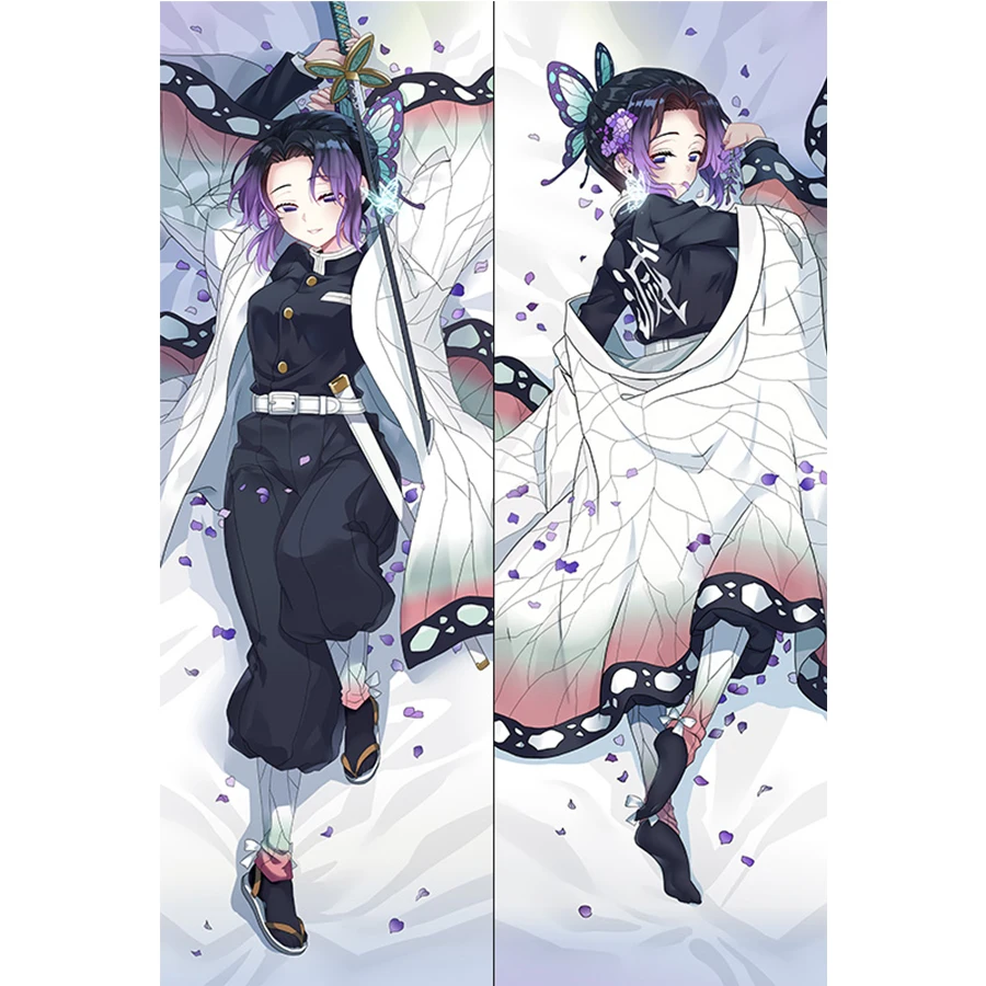 Брелок Дакимакура Клинок рассекающий демонов Шинобу Кочо мини с кольцом M0131 |