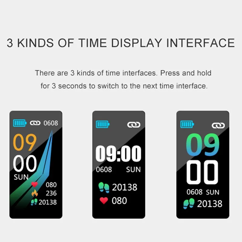 Умный Браслет напоминание о звонках дистанционное управление пульсометр