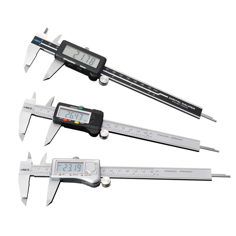 

Electronic Digital Caliper HD Full Screen Full Metal 0-150/200/300mm Stainless Steel Vernier Caliper precise measurement tool