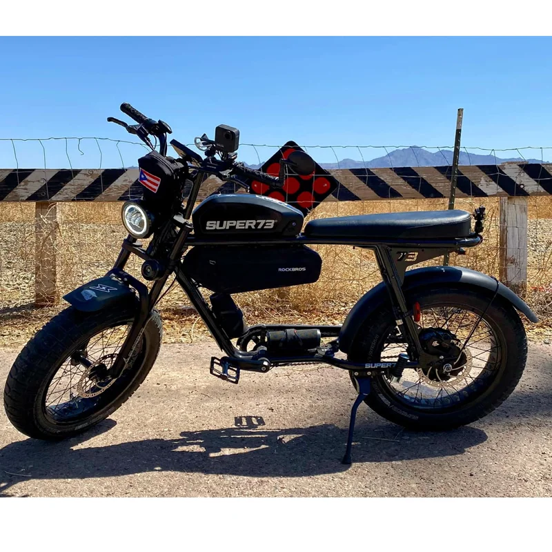 Высокое качество фара для электровелосипеда в Cafe Racer Стиль сиденье супер 73