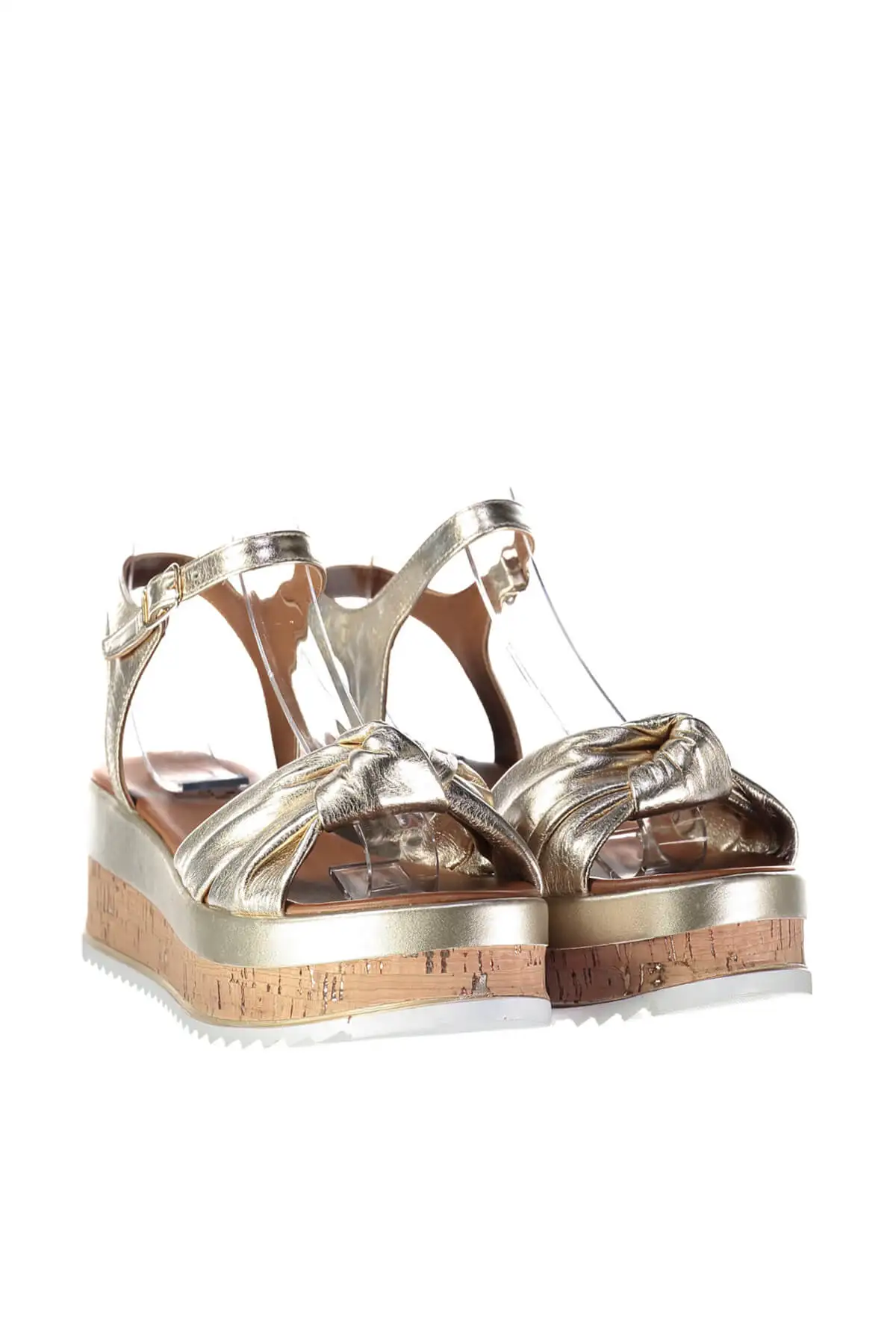 Серебряные женские сандалии из натуральной кожи с жемчугом 120130005430 | Обувь