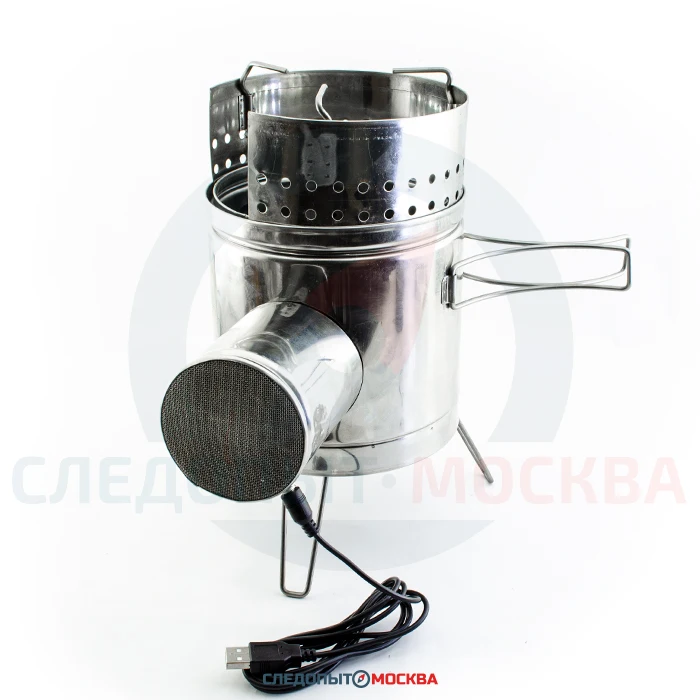 Походная турбопечка щепочница PS1500 USB пошехонка портативная дровяная