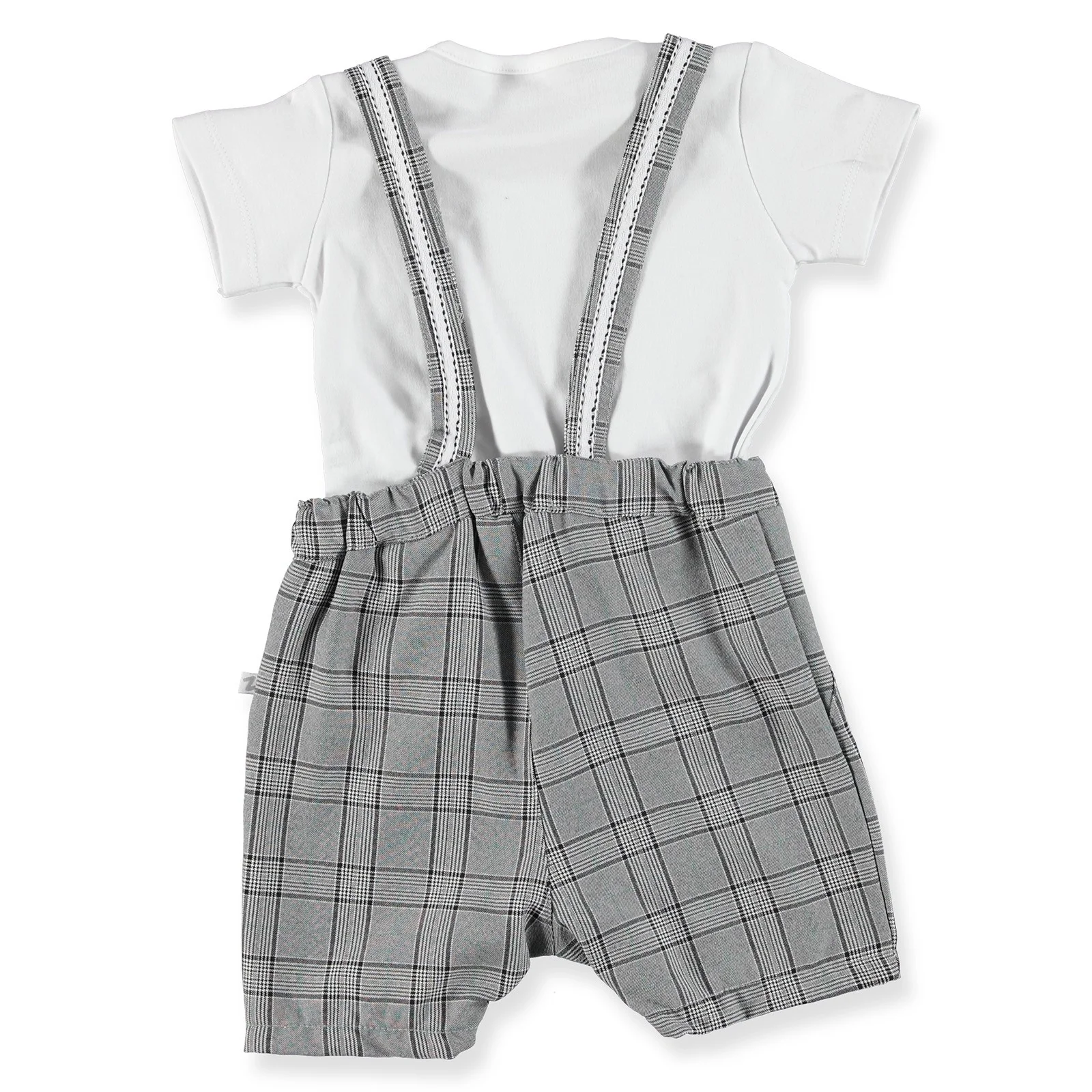 Ebebek BabyZ/клетчатые шорты для маленьких мальчиков комбинезон поло набор футболок с