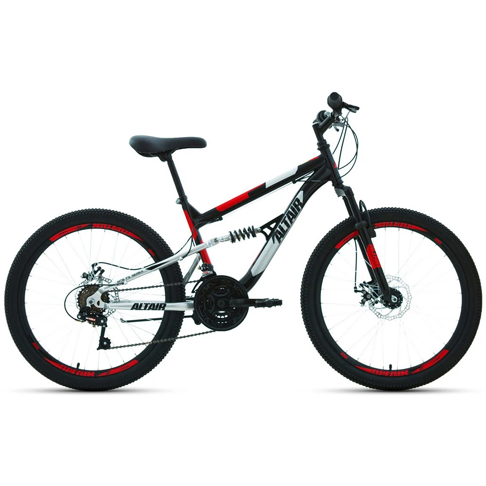 Велосипед подростковый двухподвес ALTAIR MTB FS 24 disc (24" 18 ск. рост 15") 2020-2021 | Спорт и