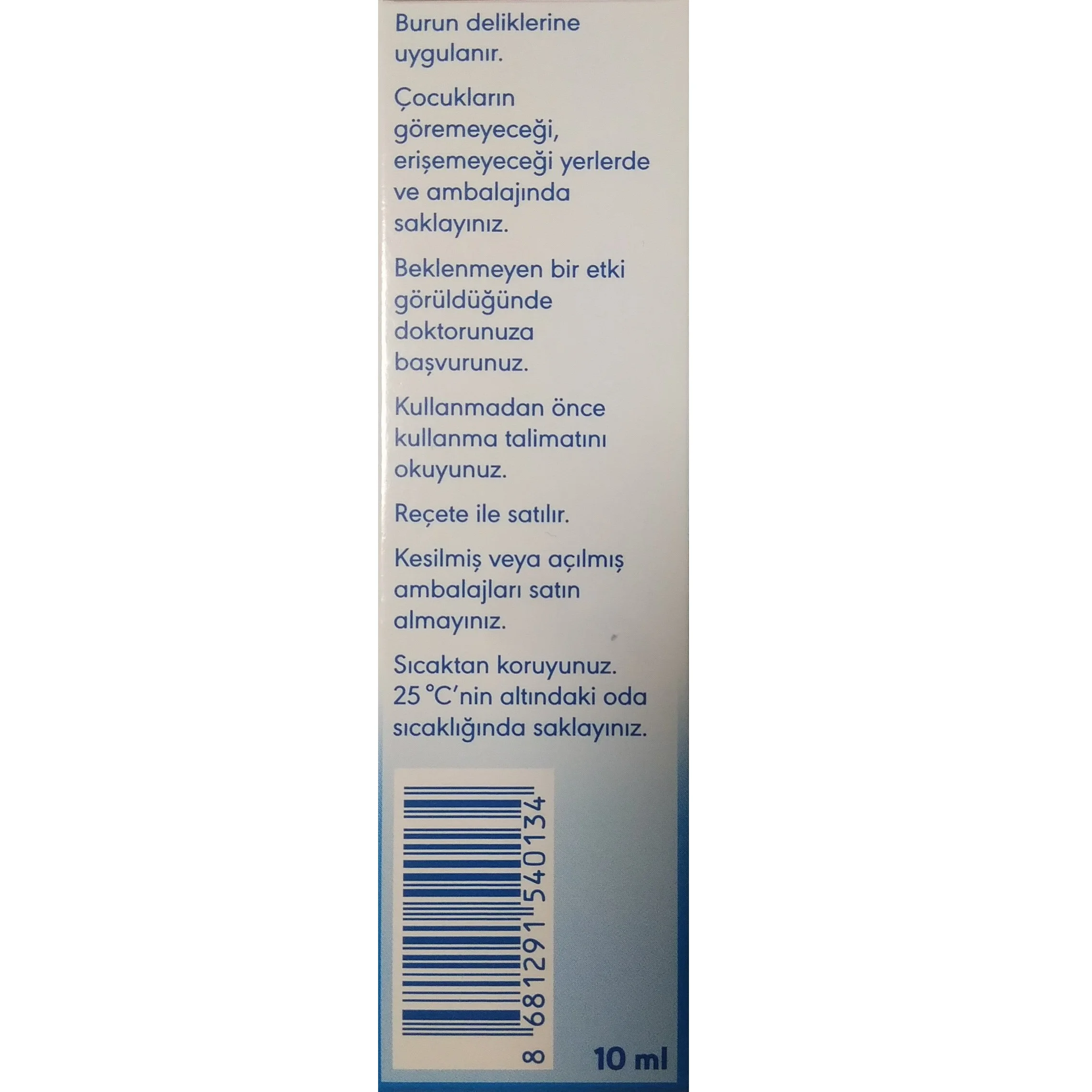 Носовой спрей Otrivin для взрослых 0.1% мл 10 Очищающий носовой блокирующий носы