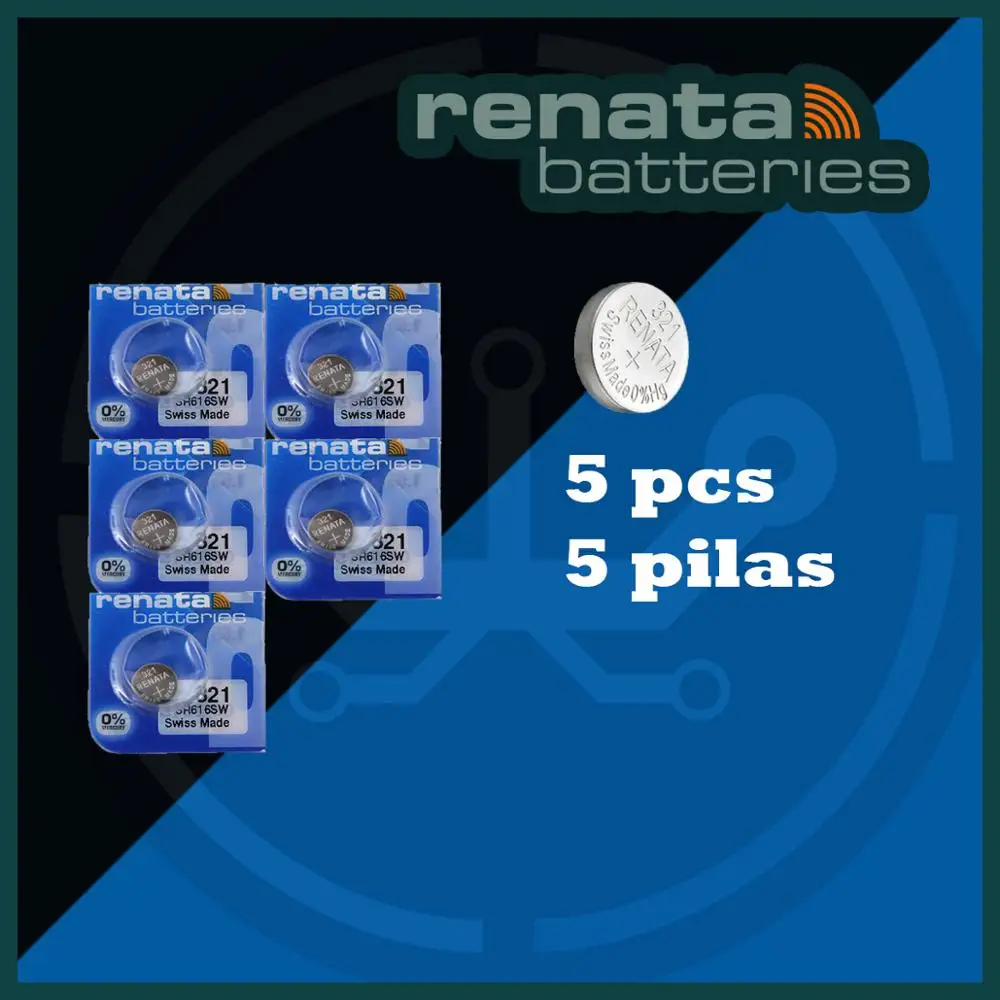 Renata 321x5 SR616SW 616 616SW цена 5 батарей скидки на количество|Часовые батарейки| |