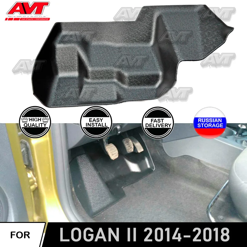 Защитный чехол для ковра под педалью в сборе для Renault Logan-, декоративная накладка для салона автомобиля
