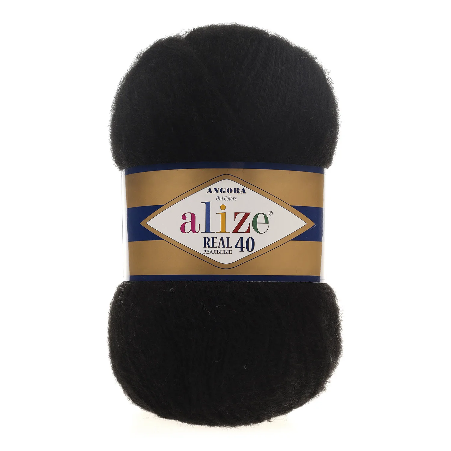 Пряжа Alize Angora Real 40 шерсть 40% акрил 60% полушерсть нитки для вязания вес мотка 100 гр