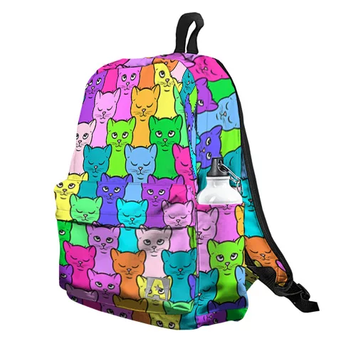 Рюкзак 3D с принтом Котятушки для мальчиков и девочек работы в школе путешествий