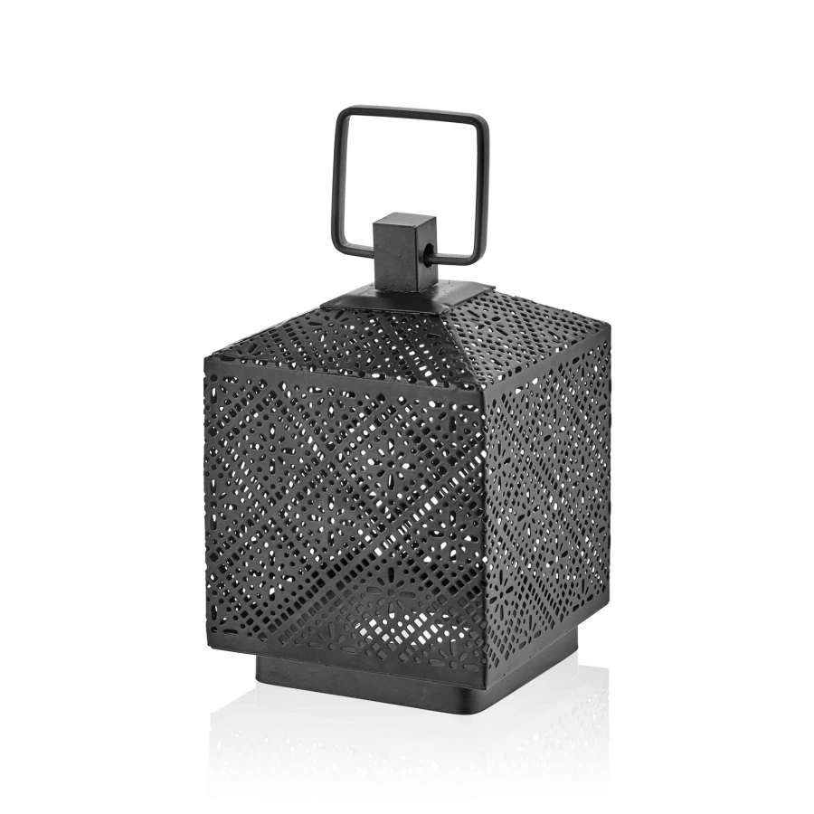 

Filigree Lantern 9 * 9 * 13 Cm