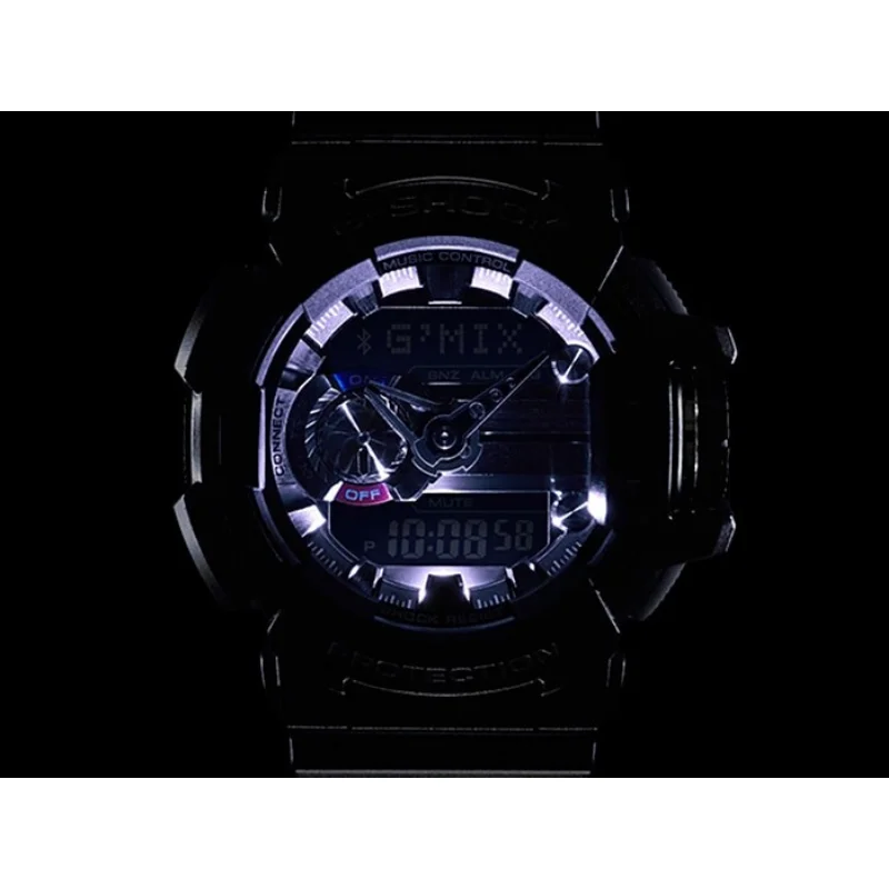 Мужские часы Casio G SHOCK с аналоговым и цифровым циферблатом черного цвета