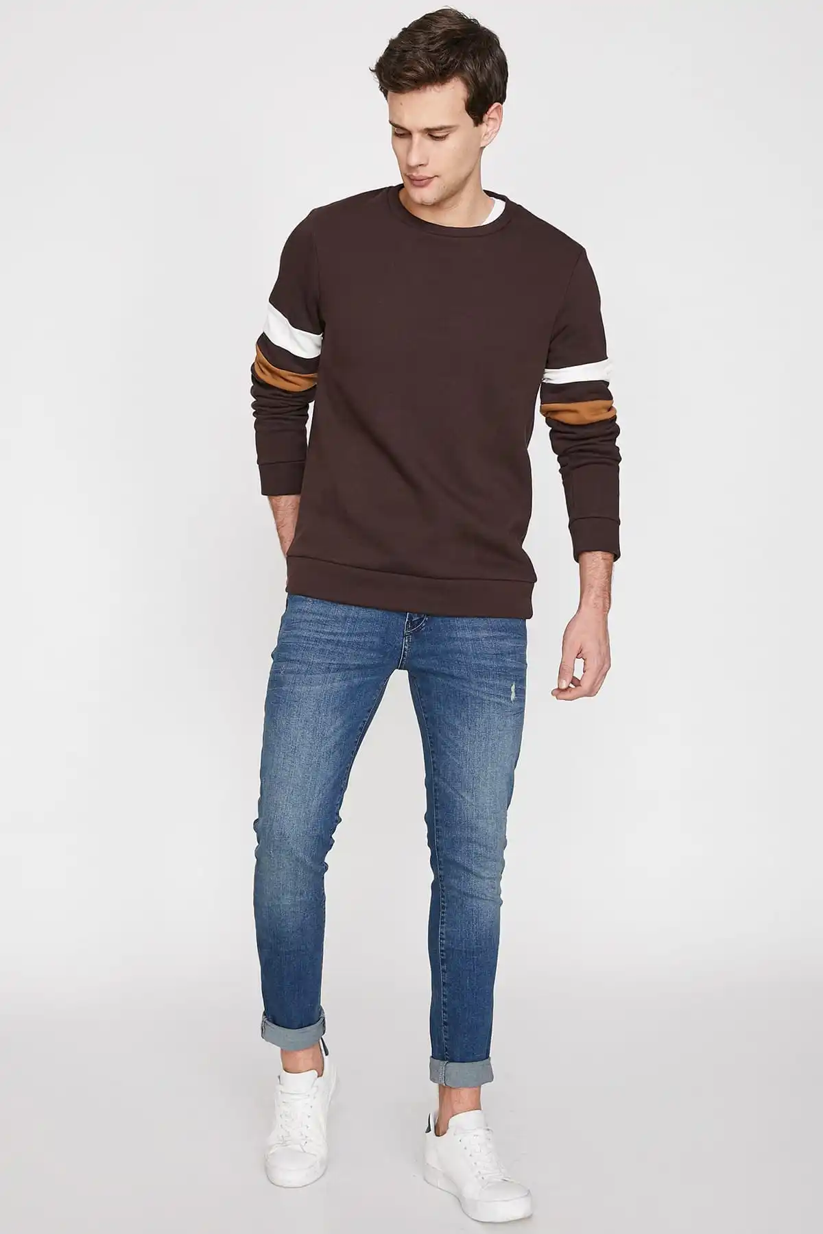 Женские Зеленые узкие джинсы Koton с низкой талией 9 YAM43176LD| |