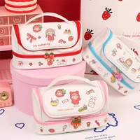 multifunctional pencil case kawaii stationery pencil box for school girl fluffy pencilcases school supplies large pencil bag