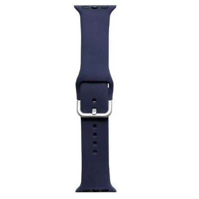 Заказать Strap for Apple Watch 42 mm with metal clip dark blue  | Watchbands -1005002777427863