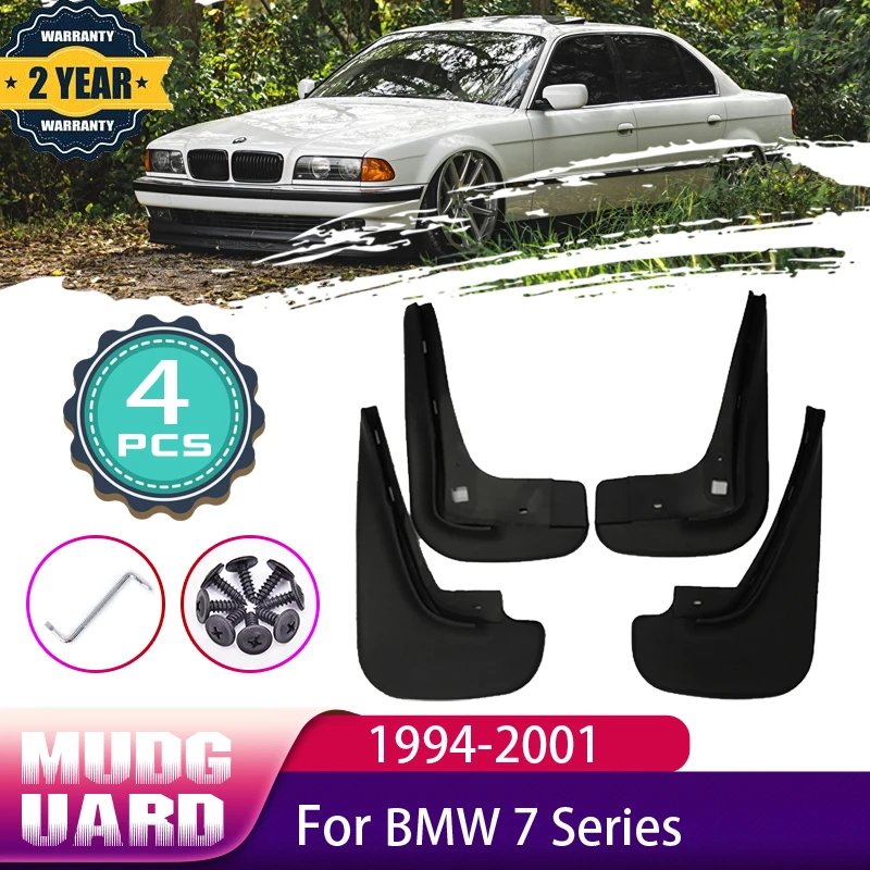 

Car Mudguard For BMW 7 Series E38 1994~2001 Front Rear Wheels Splash Mud Guards Mudflap Mudguards Car Accessories 1997 1998 1999
