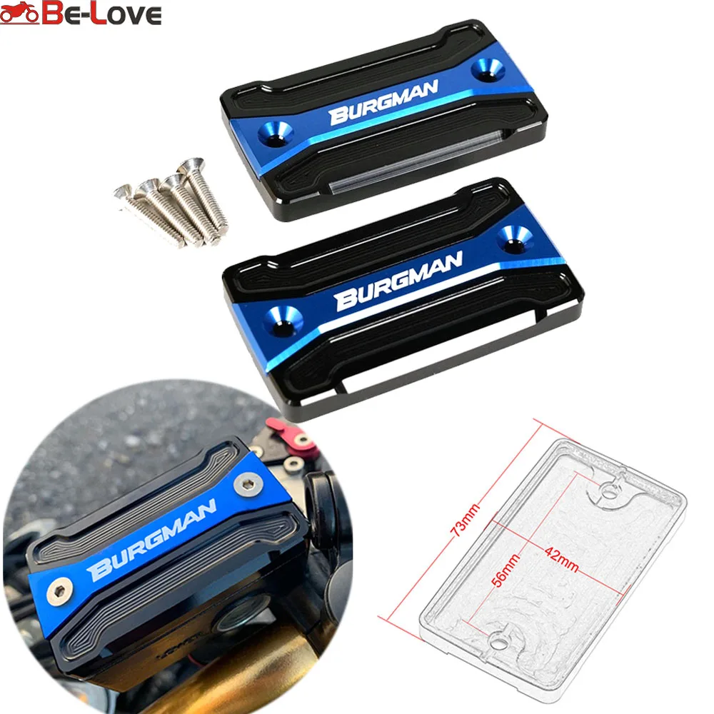 

For SUZUKI BURGMAN 650 AN650 2004-2021 AN400 2016-2019 Accessories Front Brake Master Cylinder Fluid Reservoir Tank Oil Cover
