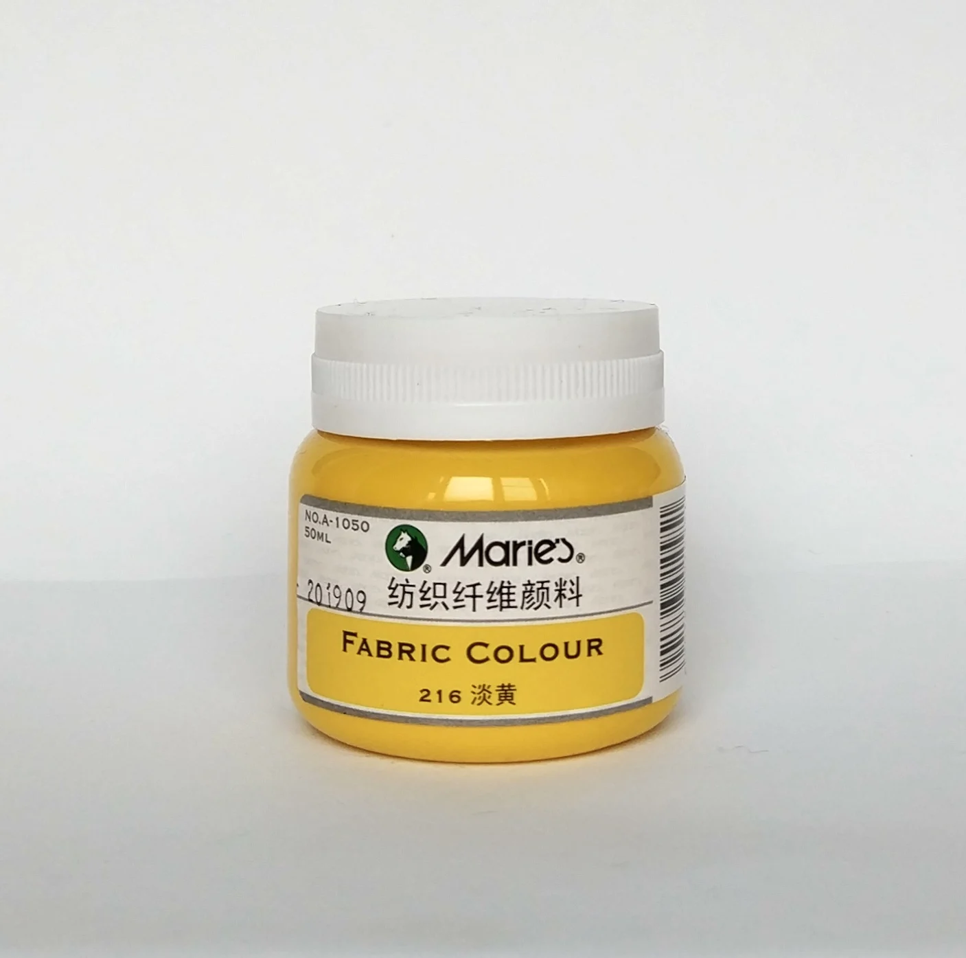 Краска по ткани 50 мл 216 Yellow pale Maries A1050 | Канцтовары для офиса и дома