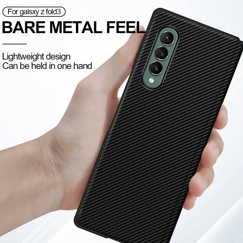 ultra thin genuine leather magnetic flip cover for samsung galaxy z fold 3 fold3 5g case all inclusive phone case free global shipping